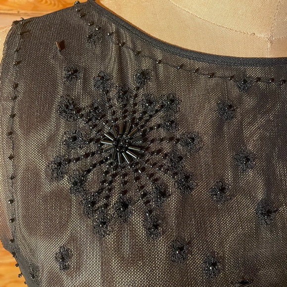 Black Sheer Tie-Back Top - Picture 3 of 8